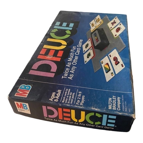 𝅺VINTAGE 1985 DEUCE Milton Bradley board game - Picture 1 of 9
